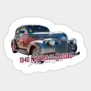 1940 Chevrolet Special Deluxe Town Sedan Sticker